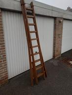 Houten ladder 10 treden, Ophalen, Gebruikt, Ladder, Opvouwbaar of Inschuifbaar