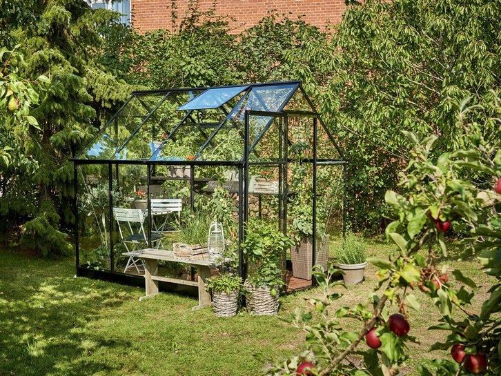 Tuinkas Qube 68, zwart gecoat, Hobby en Vrije tijd, Overige Hobby en Vrije tijd, Nieuw, Verzenden