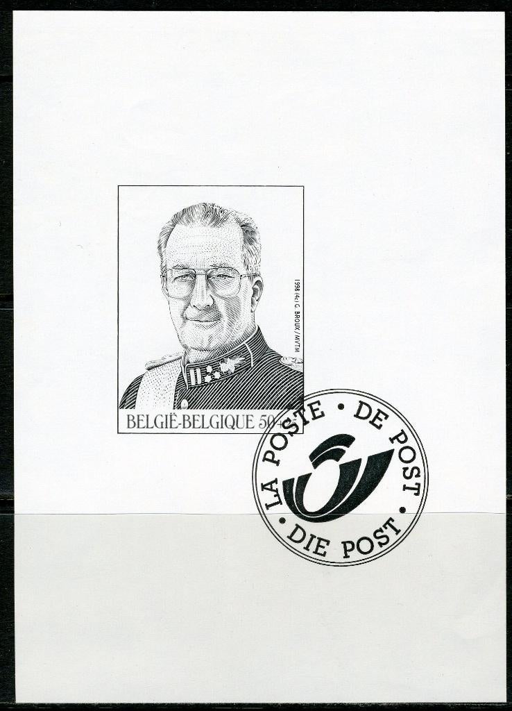 (B) Feuille noir et blanc 1998 - GCA3 King Albert II (2740), Enlèvement ou Envoi