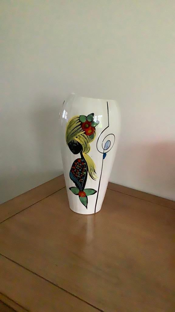 Vintage Italiaanse vaas uit 1950, Antiek en Kunst, Antiek | Vazen, Ophalen