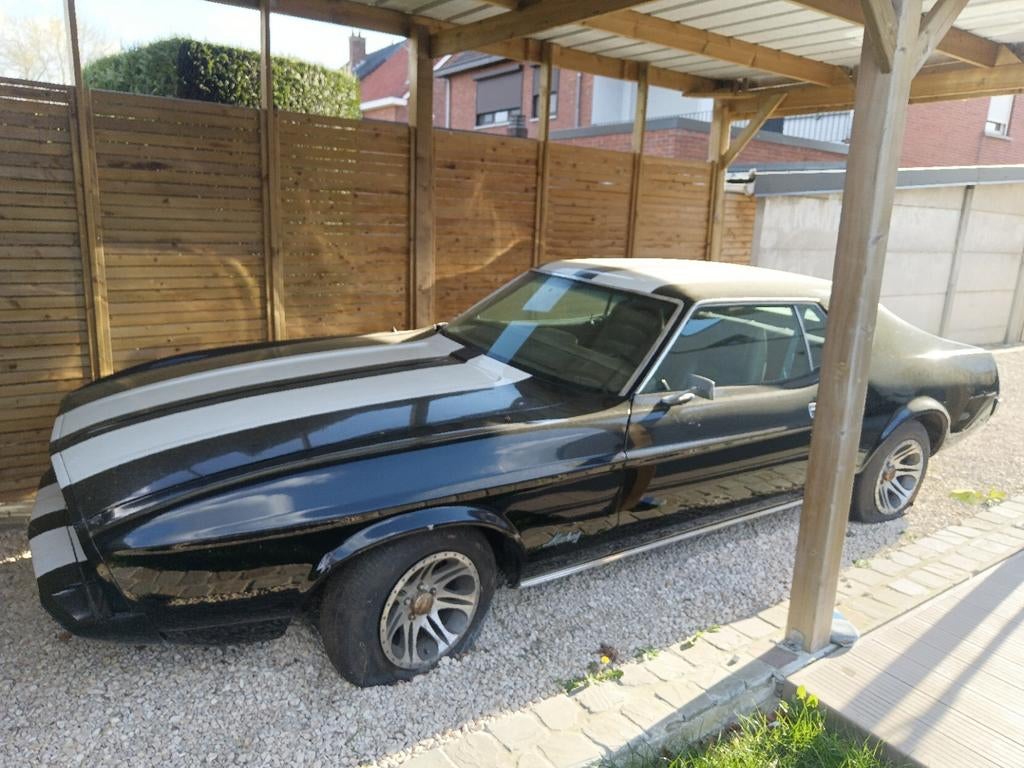 1973 Ford Mustang Grande V8 351 — Gerestaureerd — Belgische, Auto's, Particulier, Te koop, Mustang