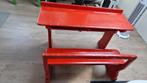Schoolbank bureau, Huis en Inrichting, Ophalen, Gebruikt, Bureau