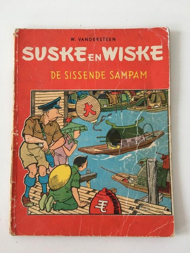 Suske en Wiske 49 - De sissende sampam - 1963 - 1e druk, Boeken, Stripverhalen, Gelezen, Eén stripboek, Ophalen of Verzenden