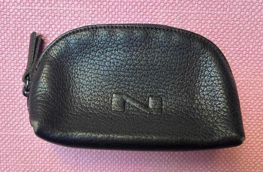 Nathan bruine geldbeugel, Ophalen of Verzenden, Gebruikt, Bruin, Leder