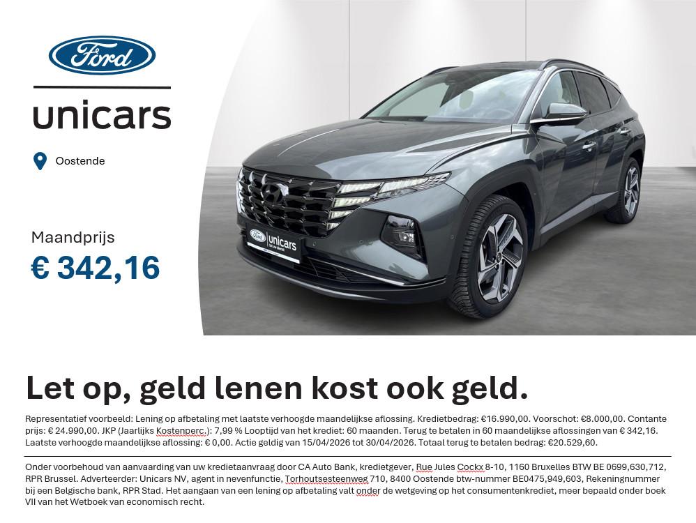 Hyundai Tucson 1.6 T-GDI HEV Premium, Gebruikt, 4 cilinders, 169 kW, 5 zetels