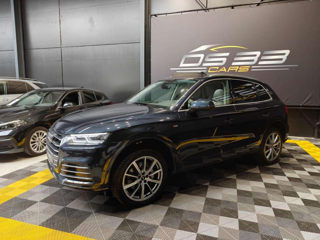 Audi Q5 PHEV 55 TFSi e Quattro S-line/AIR/Massage/Pano/Key, Gebruikt, 4 cilinders, Blauw, 251 pk