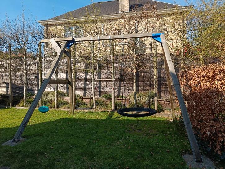 Houten schommel zonder accessoires, Kinderen en Baby's, Speelgoed | Buiten | Speeltoestellen, Schommel, Ophalen