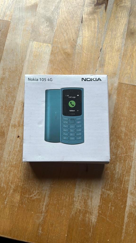 Nokia 105 4g dualSIM, Geen camera, Zwart, Fysiek toetsenbord, Nieuw