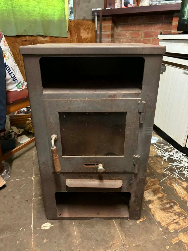 Poêle au charbon et bois, Maison & Meubles, Enlèvement, Bois
