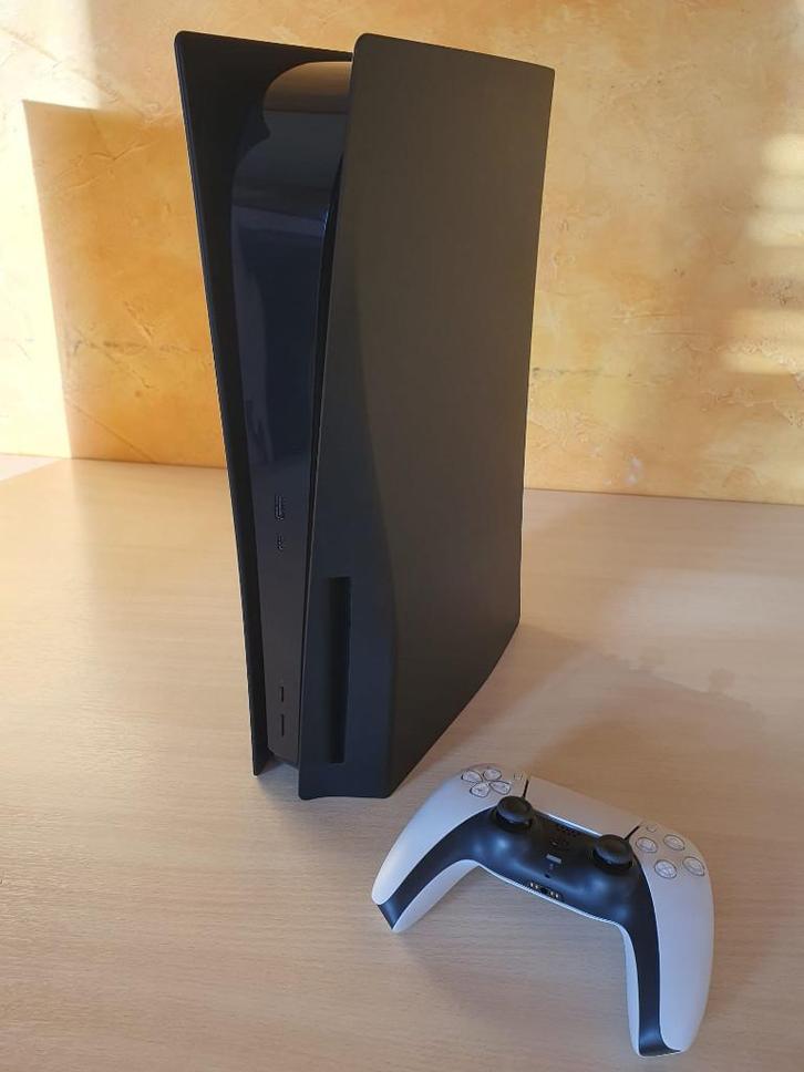 Playstation 5 Black Version Disque, Games en Spelcomputers, Spelcomputers | Sony PlayStation 5, Zo goed als nieuw, Playstation 5