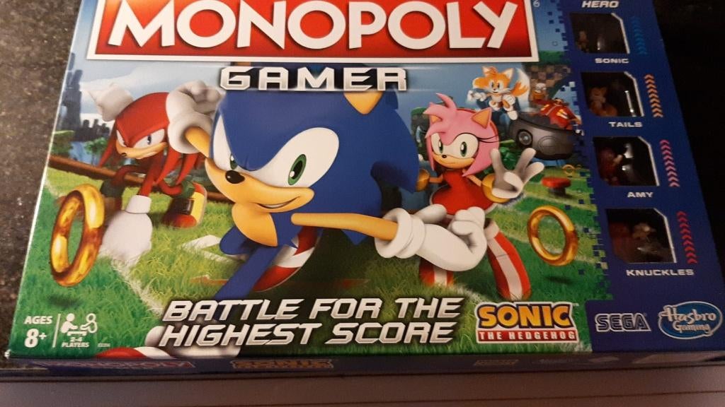 bordspel stans seal Monopoly Gamer Sonic the Hedgehog stans, Vijf spelers of meer, Ophalen of Verzenden, Nieuw, Monopoly