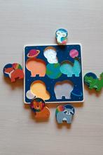 Vilac houten puzzel met voelstructuren, Ophalen of Verzenden