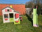 Maisonnette Smoby Neo Friends House + Toboggan Megagliss, Enlèvement, Utilisé, Toboggan