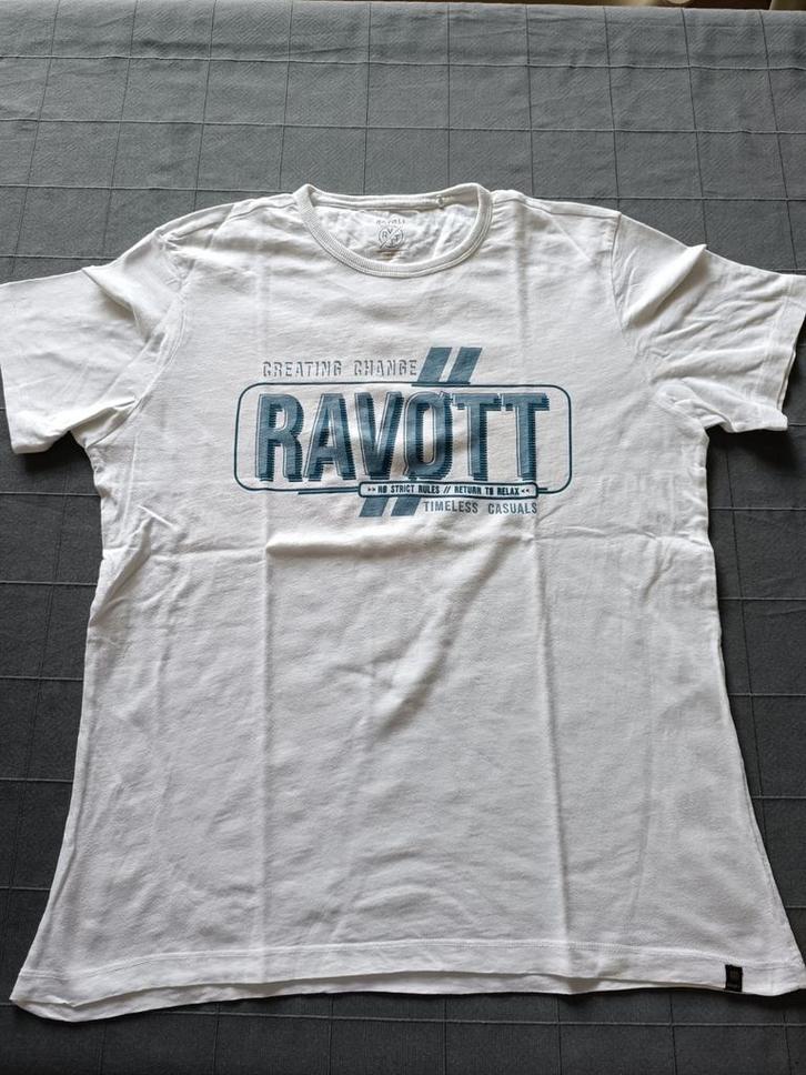 T shirt Ravott - medium, Kleding | Heren, T-shirts, Wit, Ophalen of Verzenden