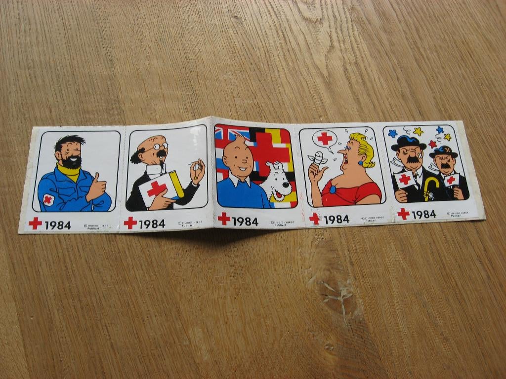Kuifje Studio Herge Stickers 1984, Ophalen, Kuifje, Nieuw, Plaatje, Poster of Sticker
