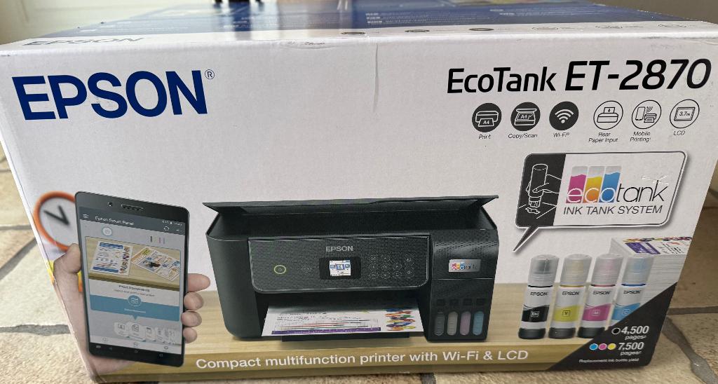 Epson Ecotank ET-2870, Ophalen, Kleur printen, All-in-one, Epson