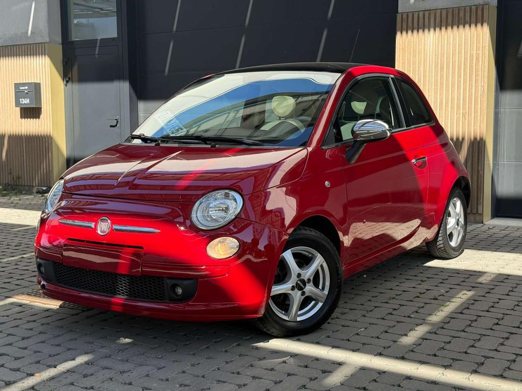 Fiat 500 1.2 Dualogic / Automatique / Pano / Garantie, Rouge, Euro 5, Achat, Beige