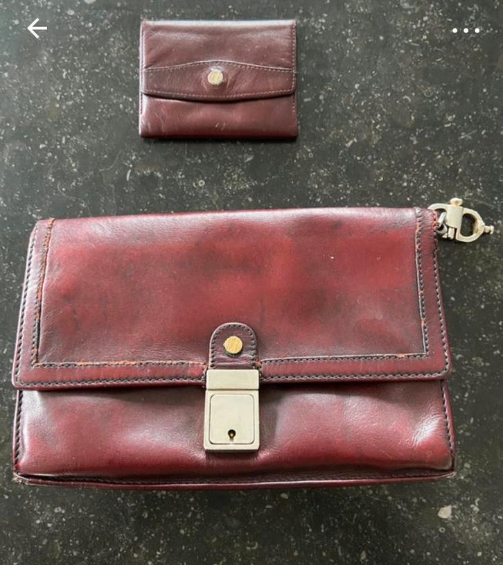 Handtas voor heren met portemonneetje, Handtassen en Accessoires, Tassen | Schoudertassen, Gebruikt, Overige merken, Overige kleuren