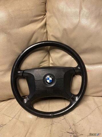 Bmw E36 stuur met airbag zwart leder sedan touring 3-serie beschikbaar voor biedingen