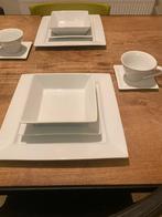 Cosy & Trendy Napoli Serviesset 40 delig 8 persoons Wit, Ophalen, Zo goed als nieuw, Porselein, Compleet servies