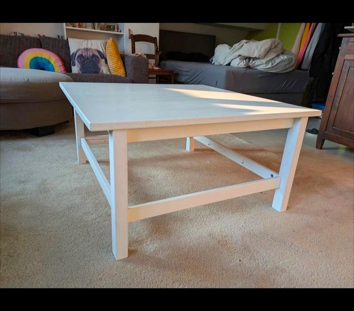 Salontafel - vierkant - wit, Huis en Inrichting, Tafels | Eettafels, Ophalen