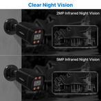 HISEEU 4st CCTV Bedraad Beveiliginscamera Set.5MP, 2K, APP, Audio, Tv en Foto, Videobewaking, Info@drktech.be, Oosterwennel 35 Genk