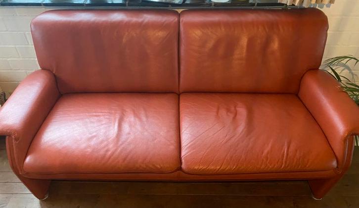 2,5 persoons rode zetel, Huis en Inrichting, Zetels | Zetels, Nieuw, Rechte bank, Tweepersoons, 150 tot 200 cm, 75 tot 100 cm