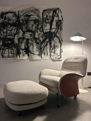 Louisiana chair de padova by vico magistretti  + poef, Enlèvement