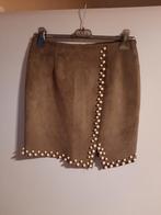 Kort rokje met parels khaki, Kleding | Dames, Rokken, Maat 38/40 (M), Overige kleuren, Mia Becker, Nieuw