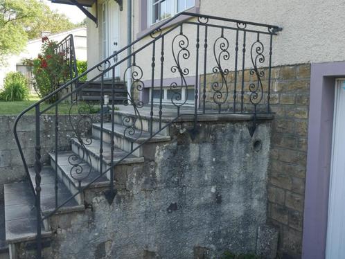 Balustrade en fer forgé (artisan local), Tuin en Terras, Tuinhekken en Hekwerk, Gebruikt, Overige typen, IJzer, Ophalen