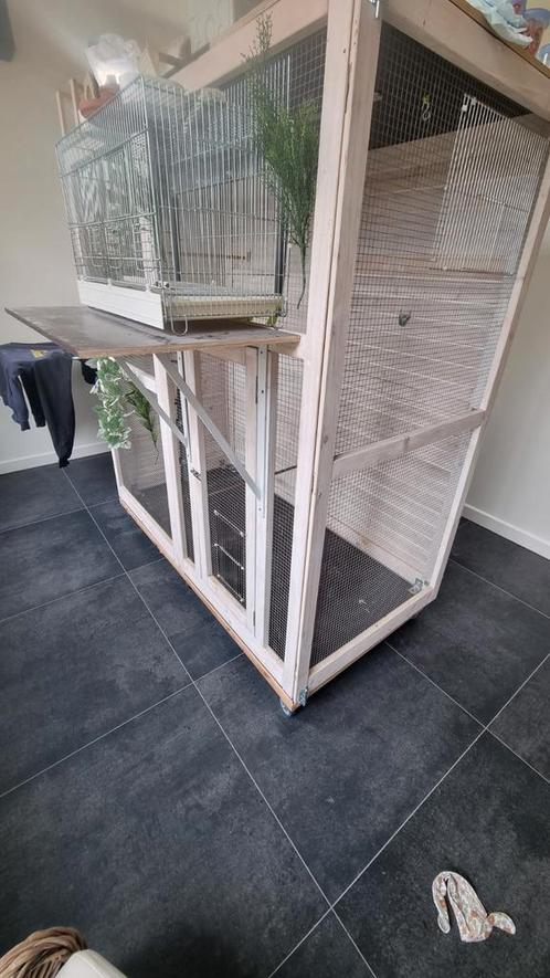 Voliere incl programmeerbare led verlichting, Dieren en Toebehoren, Vogels | Hokken en Kooien, Zo goed als nieuw, Ophalen