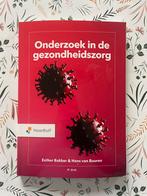Onderzoek in de gezondheidszorg, Boeken, Studieboeken en Cursussen, Esther Bakker & Hans van Buuren, Zo goed als nieuw, Ophalen
