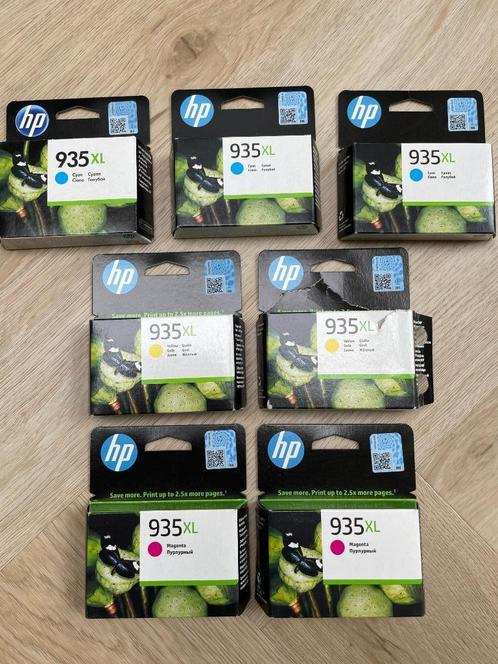 7 stuks nieuwe cartridges 935XL C-Y-M Grote Capaciteit!!, Informatique & Logiciels, Fournitures d'imprimante, Cartridge, Enlèvement ou Envoi