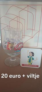 Duvelglas Brandweer Puurs met viltje, Verzamelen, Ophalen of Verzenden, Nieuw, Glas of Glazen, Duvel