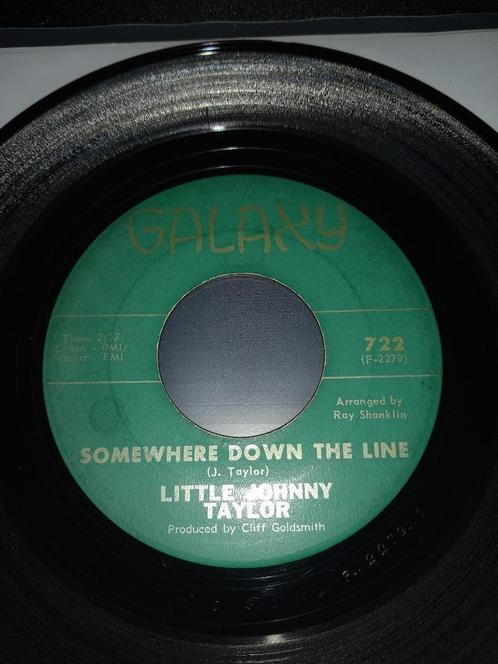 Little Johnny Taylor ‎– Somewhere Down The Line " Popcorn ", Cd's en Dvd's, Vinyl Singles, Gebruikt, Single, R&B en Soul, 7 inch