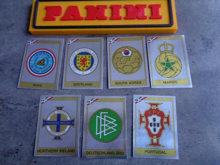 PANINI STICKERS WORLD CUP 86 MEXICO WK EMBLEMEN voetbal, Hobby en Vrije tijd, Stickers en Plaatjes, Nieuw, Verzenden