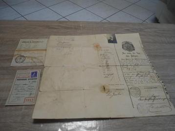 3 Anciens Documents Originaux dans leur Jus envoi Ordinaire 