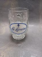Pot à bière en verre La Lorraine 2 Bruxelles, Ustensile, Utilisé, Enlèvement ou Envoi