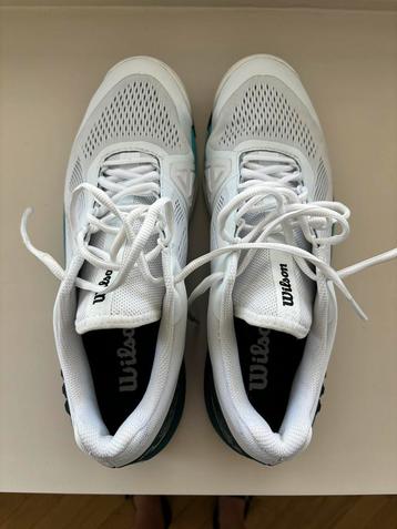 Chaussures de Tennis Wilson Men Rush Pro 4.0 White Blue Cora