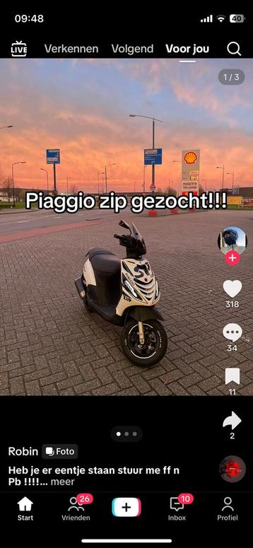 Ik zoek een 70cc 2t, Enlèvement, Comme neuf, Zip