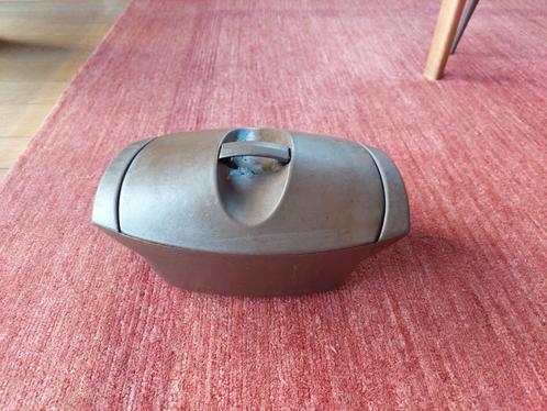 Le Creuset 'La Coquelle" bruin, platte bodem - 4,5 l, Huis en Inrichting, Keuken | Potten en Pannen, Zo goed als nieuw, Koekenpan of Braadpan