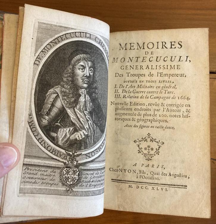 Mémoires de Montecuculi. Livre ancien, Antiek en Kunst, Antiek | Boeken en Manuscripten, Ophalen of Verzenden