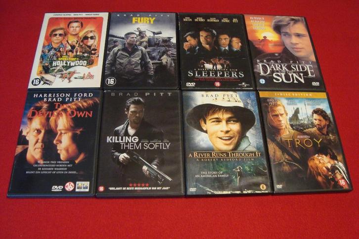 28 dvd's met brad pitt, Cd's en Dvd's, Dvd's | Actie, Actiekomedie, Ophalen of Verzenden