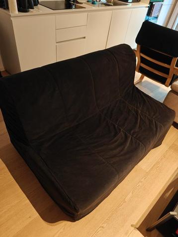 LYCKSELE MURBO 2-seat sofa-bed black (including storage box) disponible aux enchères