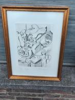 Eau-forte orgel signe Joris minne, Enlèvement ou Envoi