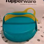 Boîte à gâteaux tendance Tupperware + bras de support, Enlèvement ou Envoi, Bleu