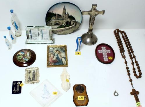 Bénitier Paternoster Lourdes Sainte Marie Croix, Collections, Religion, Utilisé, Christianisme | Catholique, Image, Enlèvement ou Envoi