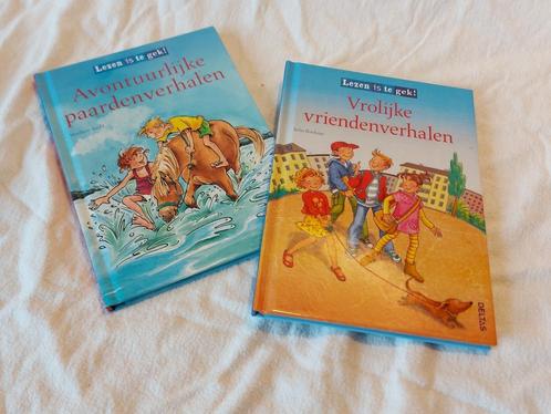 2  boeken 'Lezen is te gek', Livres, Livres pour enfants | Jeunesse | Moins de 10 ans, Comme neuf, Fiction général, Enlèvement ou Envoi