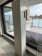 Badkamer kast lang smal kastje wit, Ophalen, (Half)hoge kast, Minder dan 50 cm, Gebruikt