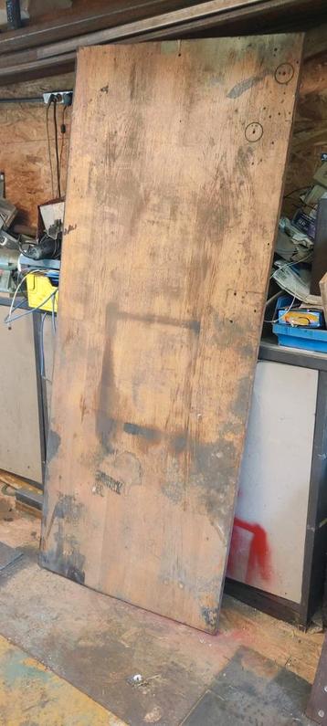 Massief eiken blad 80*200*3.5 ideaal voor werkbank  beschikbaar voor biedingen